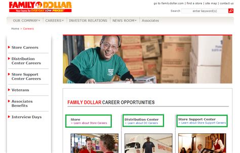 family dollar careers application online|More.